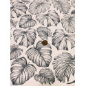 
  PAPIER TRANSFERT - FEUILLES DE FORET TROPICALE - NOIR - Papiers transfert - Cigale et Fourmi