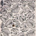 
  PAPIER TRANSFERT - FEUILLES DE FORET TROPICALE - NOIR - Papiers transfert - Cigale et Fourmi
