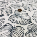 
  PAPIER TRANSFERT - FEUILLES DE FORET TROPICALE - NOIR - Papiers transfert - Cigale et Fourmi