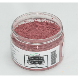 COLORANT BORDEAUX EMAUX & BARBOTINE - 100g