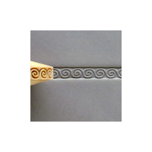 
  ROULEAU A DOIGTS 8 MM - GREEK KEY ROUND SPIRAL - Tampons & rouleaux - Cigale et Fourmi