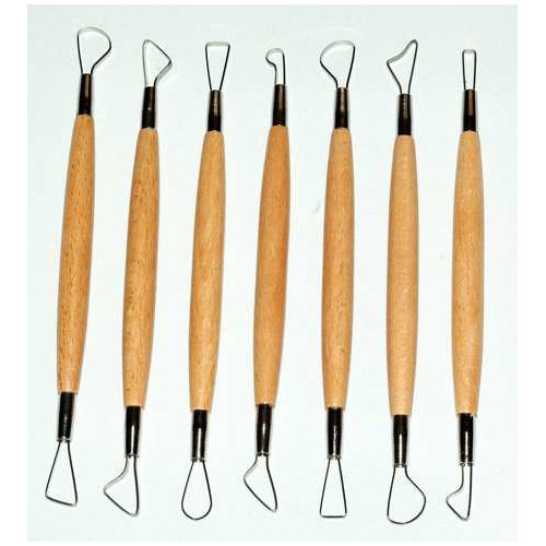 
  KIT DE 7 MIRETTES BORDS COUPANTS 20 cm - mirette poterie - Cigale et Fourmi
  