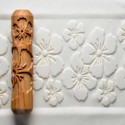
  ROULEAU A MAIN 12 CM - HIBISCUS FLOWERS - Tampons & rouleaux - Cigale et Fourmi