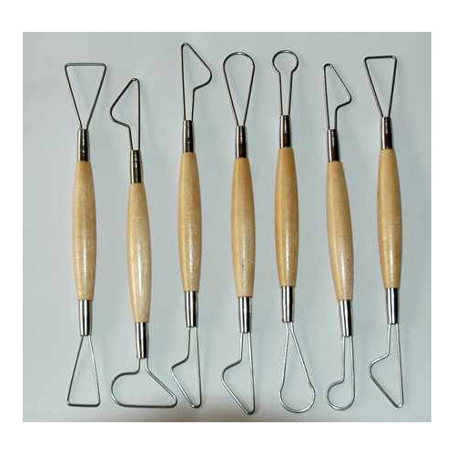 
  KIT DE 7 MIRETTES FIL ROND - GM 25 cm - Kits poterie débutant - Cigale et Fourmi