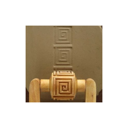 
  ROULEAU A POIGNEE 3 CM - SQUARE SPIRAL - Tampons & rouleaux - Cigale et Fourmi
