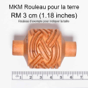 
  ROULEAU A POIGNEE 3 CM - WILD ORGANIC ABSTRACT - Tampons & rouleaux - Cigale et Fourmi