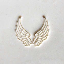 TAMPON ROND 4 CM - ANGEL WINGS
