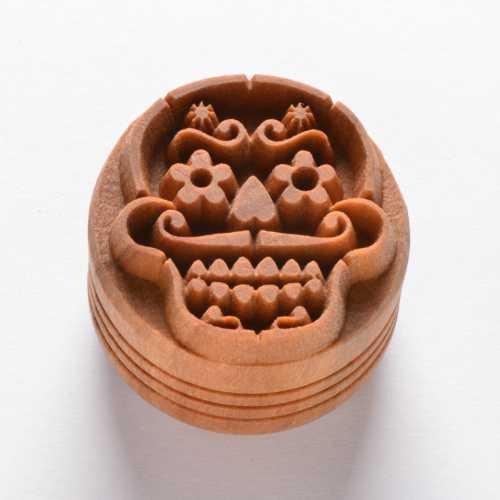 
  TAMPON ROND 4 CM - DAY OF THE DEAD SKULL - Tampons & rouleaux - Cigale et Fourmi