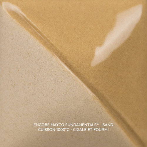 
  ENGOBE MAYCO FUNDAMENTALS - SAND - 118 ml - Engobe liquide MAYCO FUNDAMENTALS® UNDERGLAZES 1000°C - 1280°C - Cigale et Fourmi
