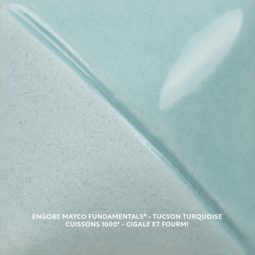 
  ENGOBE MAYCO FUNDAMENTALS - TUCSON TURQUOISE - 118 ml - Engobe liquide MAYCO FUNDAMENTALS® UNDERGLAZES 1000°C - 1280°C - Cigale et Fourmi