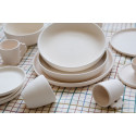 
  BISCUIT FAIENCE - ASSIETTE CREUSE Ø 21 cm - Arts de la table - Cigale et Fourmi