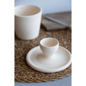 
  BISCUIT FAIENCE - COQUETIER AVEC COUPELLE - Arts de la table - Cigale et Fourmi
