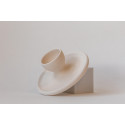 
  BISCUIT FAIENCE - COQUETIER AVEC COUPELLE - Arts de la table - Cigale et Fourmi