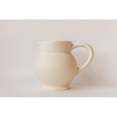 
  BISCUIT FAIENCE - PICHET BOULE - Arts de la table - Cigale et Fourmi