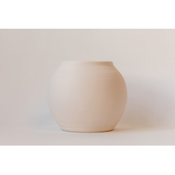 BISCUIT FAIENCE - VASE BOULE S