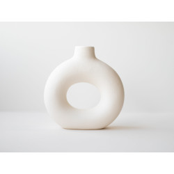 BISCUIT FAIENCE - VASE DONUT