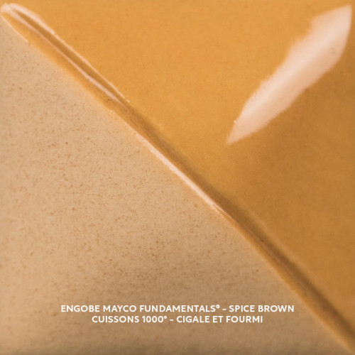 
  ENGOBE MAYCO FUNDAMENTALS - SPICE BROWN - 118 ml - Engobe liquide MAYCO FUNDAMENTALS® UNDERGLAZES 1000°C - 1280°C - Cigale et Fourmi