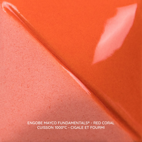 
  ENGOBE MAYCO FUNDAMENTALS - RED CORAL - 118 ml - Engobe liquide MAYCO FUNDAMENTALS® UNDERGLAZES 1000°C - 1280°C - Cigale et Fourmi