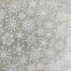 PAPIER TRANSFERT - DENTELLE DE FLOCON DE NEIGE - BLANC