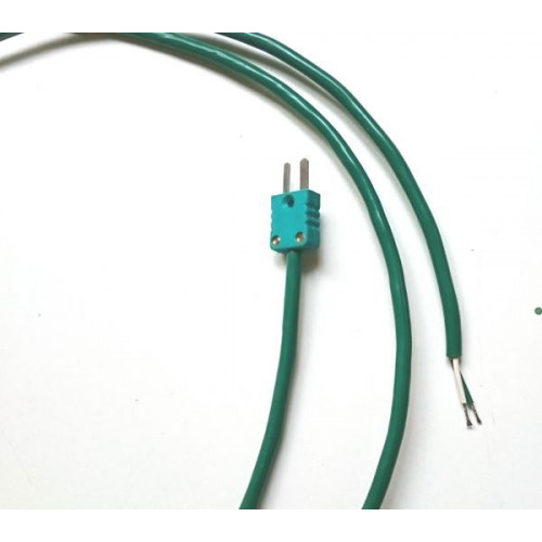 
  CORDON DE COMPENSATION TYPE K LONGUEUR 1,5 m + MINI CONNECTEUR MALE - Pyrométrie et régulations - Cigale et Fourmi