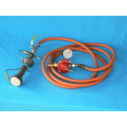 BRULEUR RAKU 15KW+MANO+SECURITE FLAMME+ANTI FUITE GAZ+TUYAU