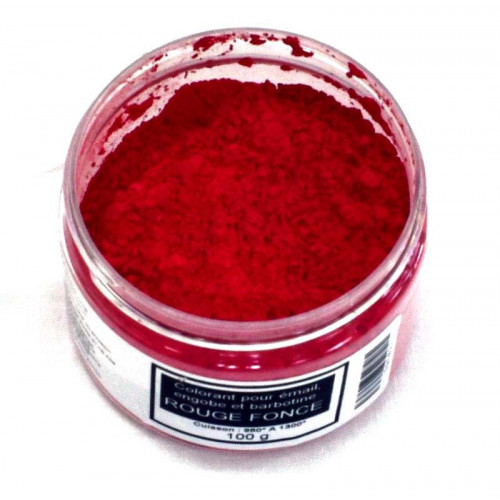 
  Colorant rouge foncé émaux & barbotine - 100g - colorant de masse ceramique - Cigale et Fourmi
  