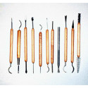 
  KIT DE 11 OUTILS DE MODELAGE C51 - Aiguilles et outils en acier - Cigale et Fourmi