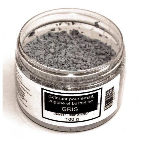 
  Colorant gris émaux & barbotine - 100g - colorant de masse ceramique - Cigale et Fourmi
  