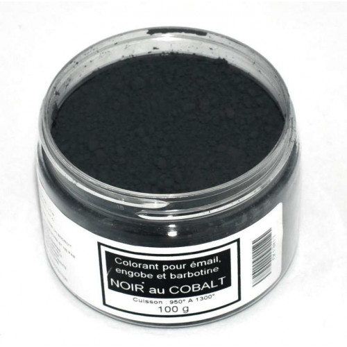 
  Colorant noir au cobalt émaux & barbotine - 100g - colorant de masse ceramique - Cigale et Fourmi
  