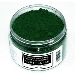 COLORANT VERT FEUILLE EMAUX & BARBOTINE - 100g