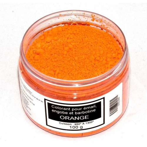 
  Colorant orange émaux & barbotine orange - 100g - colorant de masse ceramique - Cigale et Fourmi
  