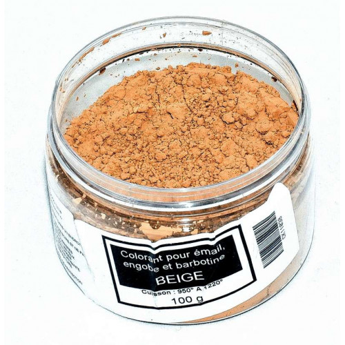 
  Colorant beige émaux & barbotine - 100g - colorant de masse ceramique - Cigale et Fourmi
  
