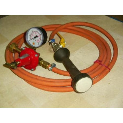 BRULEUR RAKU 15 Kw+MANODETENDEUR+ ANTI FUITE DE GAZ+TUYAU