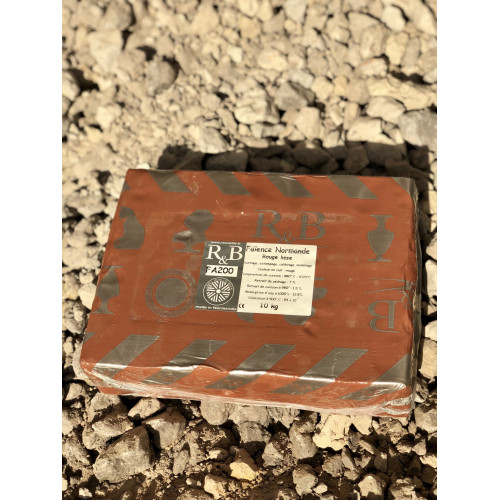 
  FAIENCE ROUGE NORMANDE LISSE FA200 - SAC DE 10 Kg - Faïences rouges - Cigale et Fourmi