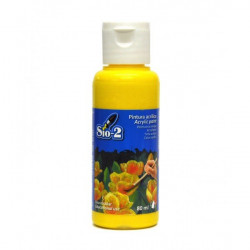 PEINTURE ACRYLIQUE JAUNE 80 ml