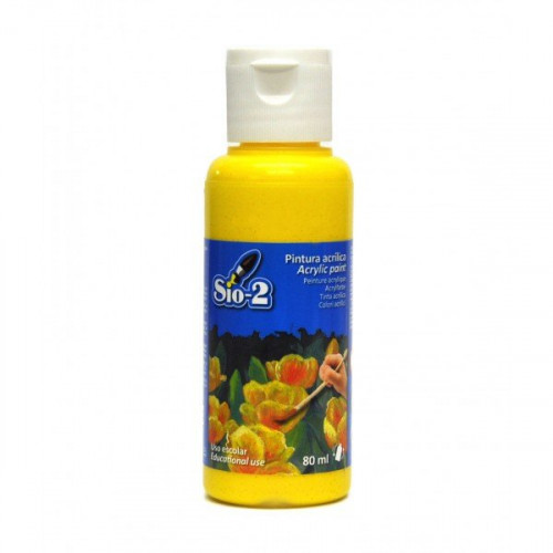 
  PEINTURE ACRYLIQUE JAUNE 80 ml - Terres sans cuisson - Cigale et Fourmi