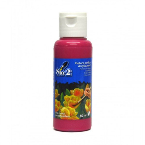 
  PEINTURE ACRYLIQUE ROUGE MAGENTA 80 ml - Terres sans cuisson - Cigale et Fourmi