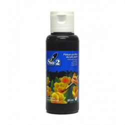 PEINTURE ACRYLIQUE NOIR 80 ml