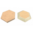 
  FORME HEXAGONALE EN MDF - TAILLE 127 mm - Moules et formes de chez Hartley & Noble - Cigale et Fourmi