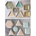 
  FORME HEXAGONALE EN MDF - TAILLE 127 mm - Moules et formes de chez Hartley & Noble - Cigale et Fourmi