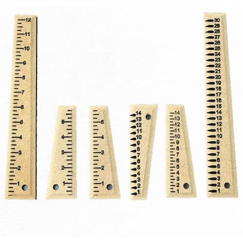 
  REGLE AVEC MESURE - TAILLE 300 mm - POUR GAUCHER - Outils de mesure - Cigale et Fourmi