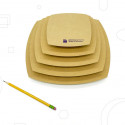 
  FORMES EN BOIS - CARRE SPHERIQUE - PACK DE 5 - Moules et formes en bois GR Pottery Forms - Cigale et Fourmi