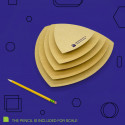 
  FORMES EN BOIS - TRIANGLE SPHERIQUE - PACK DE 5 - Moules et formes en bois GR Pottery Forms - Cigale et Fourmi