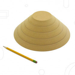 FORMES EN BOIS GR POTTERY FORMS OG - ROND  - PACK DE 5