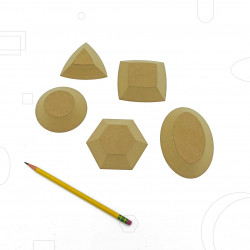 FORMES EN BOIS MINI - PACK DE 5