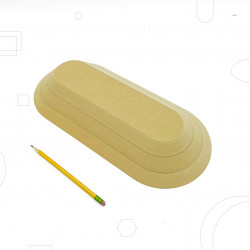 FORMES EN BOIS - RECTANGLE BORD ARRONDI  - PACK DE 3