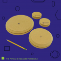 
  FORMES EN BOIS - ROND - POUR ASSIETTE - PACK DE 4 - Moules et formes en bois GR Pottery Forms - Cigale et Fourmi