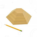 
  FORMES EN BOIS - HEXAGONAL  - PACK DE 5 - Moules et formes en bois GR Pottery Forms - Cigale et Fourmi