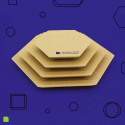 
  FORMES EN BOIS - HEXAGONAL  - PACK DE 5 - Moules et formes en bois GR Pottery Forms - Cigale et Fourmi