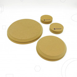FORMES EN BOIS - ROND PROFIL FIN- POUR ASSIETTE - PACK DE 4